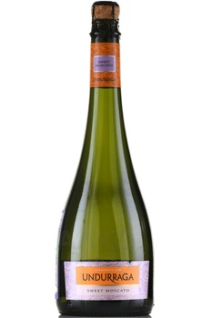 Undurraga Moscato - вино игристое Ундуррага Москато 0.75 л белое сладкое