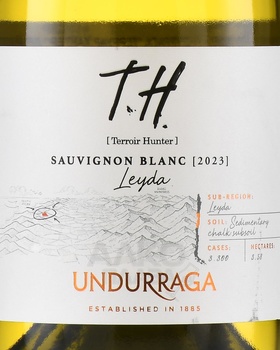 Undurraga Terroir Hunter Sauvignon Blanc Leyda - вино Ундуррага Терруар Хантер Лейда Совиньон Блан 0.75 л белое сухое