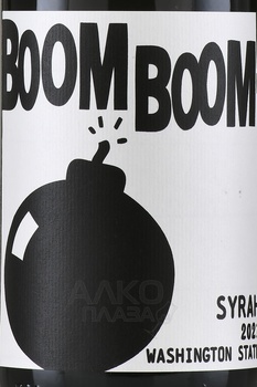 Boom Boom Syrah Washington - вино Бум Бум Сира Штат Вашингтон 0.75 л красное сухое