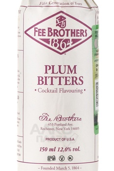 Fee Brothers Plum - биттер Фи Бразерс Слива 0.15 л