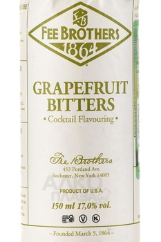 Fee Brothers Grapefruit - биттер Фи Бразерс Грейпфрут 0.15 л