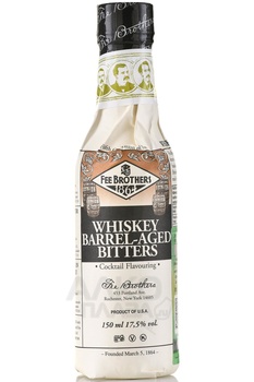 Fee Brothers Whiskey Barrel-Aged Bitter - биттер Фи Бразерс Виски Баррел-Эйдж 0.15 л
