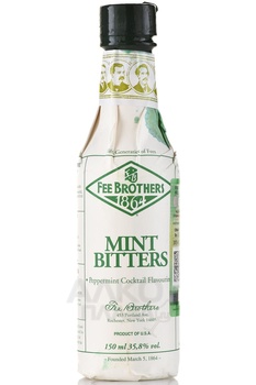 Fee Brothers Mint Bitter - биттер Фи Бразерс Мята 0.15 л