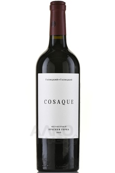 Вино Cosaque (Казак) Красная Горка Галицкий и Галицкий 0.75 л красное сухое