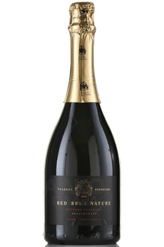 Вино игристое Ред Брют Натюр ТЗ Усадьба Перовских 0.75 л экстра брют красное