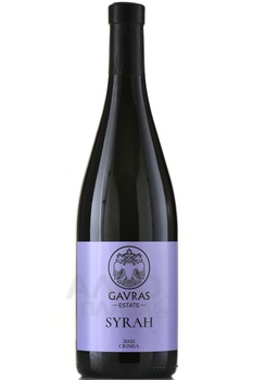 Gavras Estate Syrah - вино Гаврас Сира 0.75 л красное сухое