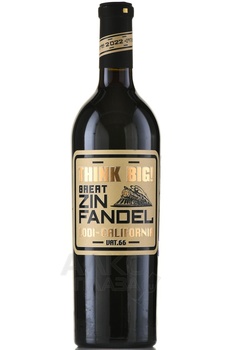 Think Big! Great Zinfandel - вино Синк Биг! Грейт Зинфандель 0.75 л красное полусухое