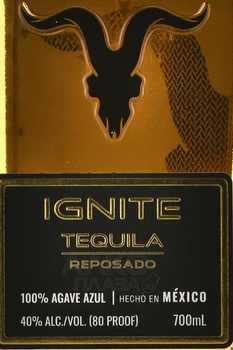 Ignite Tequila Reposado - текила Игнайт Репосадо 0.7 л