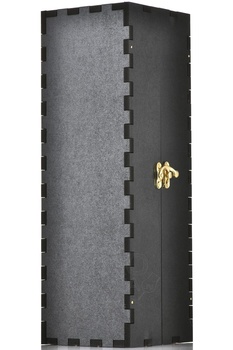 Футляр Черный Бордо 1 бутулка