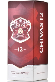Chivas Regal 12 years old - виски Чивас Ригал 12 лет 0.375 л