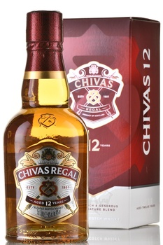 Chivas Regal 12 years old - виски Чивас Ригал 12 лет 0.375 л