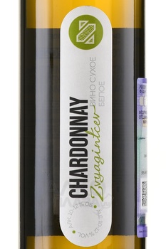 Вино Звягинцев Шардоне 0.75 л белое сухое