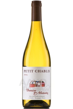 Petit Chablis Domaine des Malandes - вино Пти Шабли Домэн де Маланд 0.75 л белое сухое