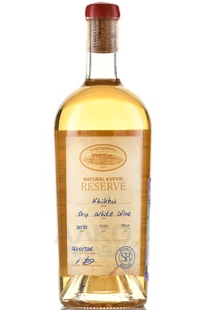 Tchotiashvili Khikhvi Natural Kvevri Reserve - вино Чотиашвили Хихви Натурал Квеври Резерв 0.75 л оранжевое