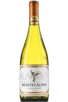Montes Alpha Chardonnay - вино Монтес Альфа Шардоне 0.75 л белое сухое