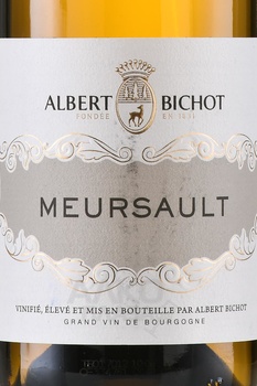 Albert Bichot Meursault AOC - вино Альбер Бишо Мерсо 0.75 л белое сухое