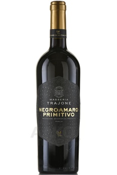 Negroamaro Primitivo Puglia IGP Masseria Trajone - вино Негроамаро Примитиво ИГП Пулия Массерия Трайоне 0.75 л красное полусухое