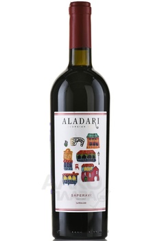 Вино Аладари ГСП Саперави 0.75 л красное сухое