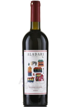 Вино Аладари ГСП Хванчкара 0.75 л красное полусладкое