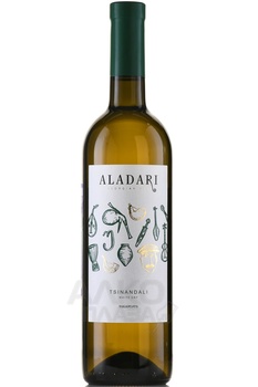 Вино Аладари Цинандали 0.75 л белое сухое