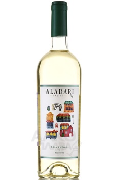 Вино Аладари ГСП Цинандали 0.75 л белое сухое
