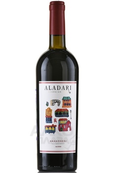 Вино Аладари ГСП Ахашени 0.75 л красное полусладкое