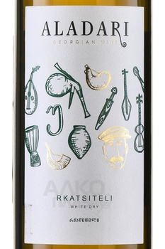 Вино Аладари Ркацители 0.75 л белое сухое