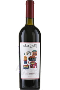 Вино Аладари ГСП Пиросмани 0.75 л красное полусухое