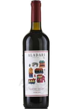 Вино Аладари ГСП Алазанская долина 0.75 л красное полусладкое