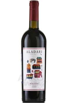 Вино Аладари ГСП Мукузани 0.75 л красное сухое