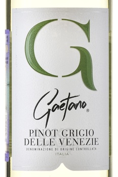 Gaetano Pinot Grigio delle Venezie - вино Гаэтано Пино Гриджио Делле Венецие 0.75 л белое полусухое