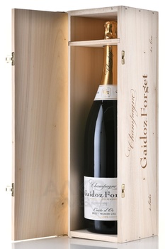 Champagne Gaidoz-Forget Carte d’Or Premier Cru Brut - шампанское Шампань Гайдоз-Форже Карт д’Ор Премье Крю Брют 18-19-2020 год 3 л в д/у