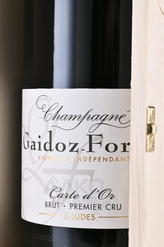 Champagne Gaidoz-Forget Carte d’Or Premier Cru Brut - шампанское Шампань Гайдоз-Форже Карт д’Ор Премье Крю Брют 18-19-2020 год 3 л в д/у