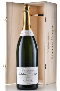 Champagne Gaidoz-Forget Carte d’Or Premier Cru Brut - шампанское Шампань Гайдоз-Форже Карт д’Ор Премье Крю Брют 18-19-2020 год 3 л в д/у