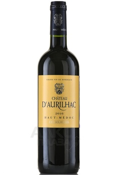 Chateau d’Aurilhac Cru Bourgeois Haut-Medoc AOC - вино Шато д’Ориляк Крю Буржуа АОС О-Медок 0.75 л красное сухое