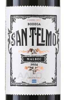 San Telmo Malbec - вино Сан Тельмо Мальбек 0.75 л красное сухое