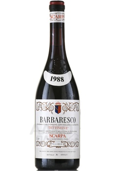 Scarpa Tettineive Barbaresco - вино Скарпа Барбареско Теттиневе 0.75 л красное сухое