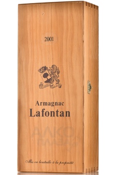 Lafontan Millesime 2001 Wooden Box - арманьяк Лафонтан Миллезиме 2001 года 0.7 л в д/у