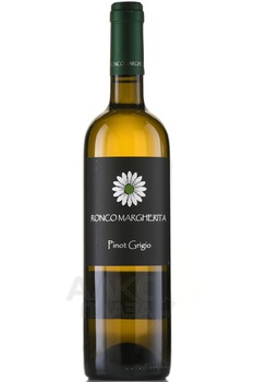 Ronco Margherita Pinot Grigio - вино Ронко Маргерита Пино Гриджио 0.75 л белое сухое