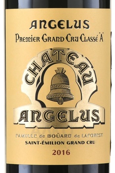 Chateau Angelus Saint-Emilion AOC 1-er Grand Cru Classe - вино Шато Анжелюс Премье Гран Крю Классе А Сэнт-Эмильон 0.75 л красное сухое