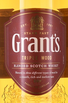 Grant’s Triple Wood 3 Years Old - виски Грантс Трипл Вуд 3 года 0.75 л