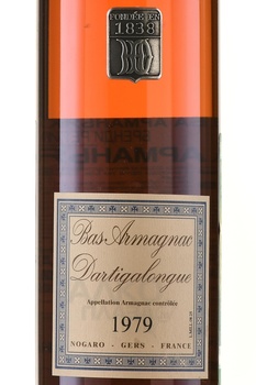 Dartigalongue 1979 - арманьяк Дартигалон 1979 года 0.5 л в д/у