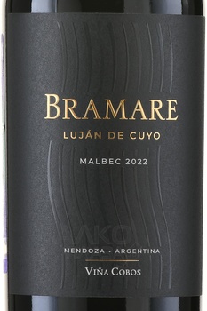 Bramare Lujan de Cuyo Malbec - вино Брамаре Лухан де Куйо Мальбек 0.75 л