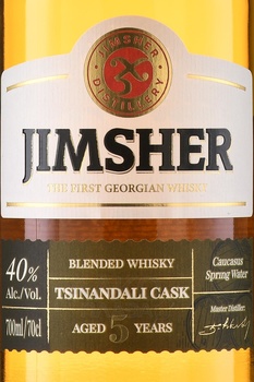 Jimsher Tsinandali Cask - виски Джимшер Цинандали Каск 5 лет 0.7 л