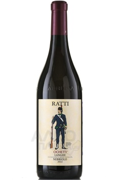 Ratti Ochetti Langhe Nebbiolo - вино Ратти Очетти Ланге Неббиоло 0.75 л красное сухое
