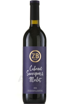 Вино ЗБ Вайн Каберне Совиньон и Мерло 0.75 л красное сухое