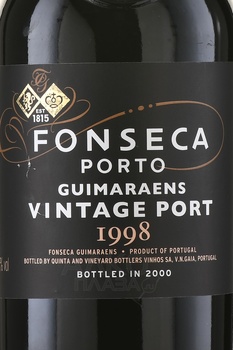 Fonseca Guimaraens Vintage Port 1998 - портвейн Фонсека Гимарайнш Винтаж Порт 1998 год 0.75 л в д/у