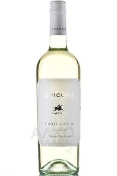 Epicuro Pinot Grigio Puglia IGP - вино Пино Гриджио ИГП Пулия серия Эпикуро 0.75 л белое полусухое