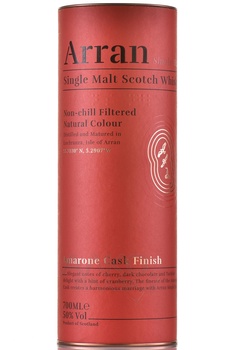 Arran Amarone Cask in tube - виски Арран Амароне Каск 0.7 л в тубе