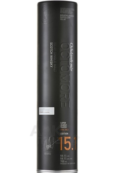 Bruichladdich Octomore Edition 15.1 - виски Бруклади Октомор Эдишн 15.1 0.7 в тубе